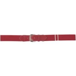 Markwort Elastic Belt With Leather Tab - Cardinal
