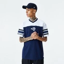NewEra Jacquard Oversized Mesh Tee - Los Angeles Rams
